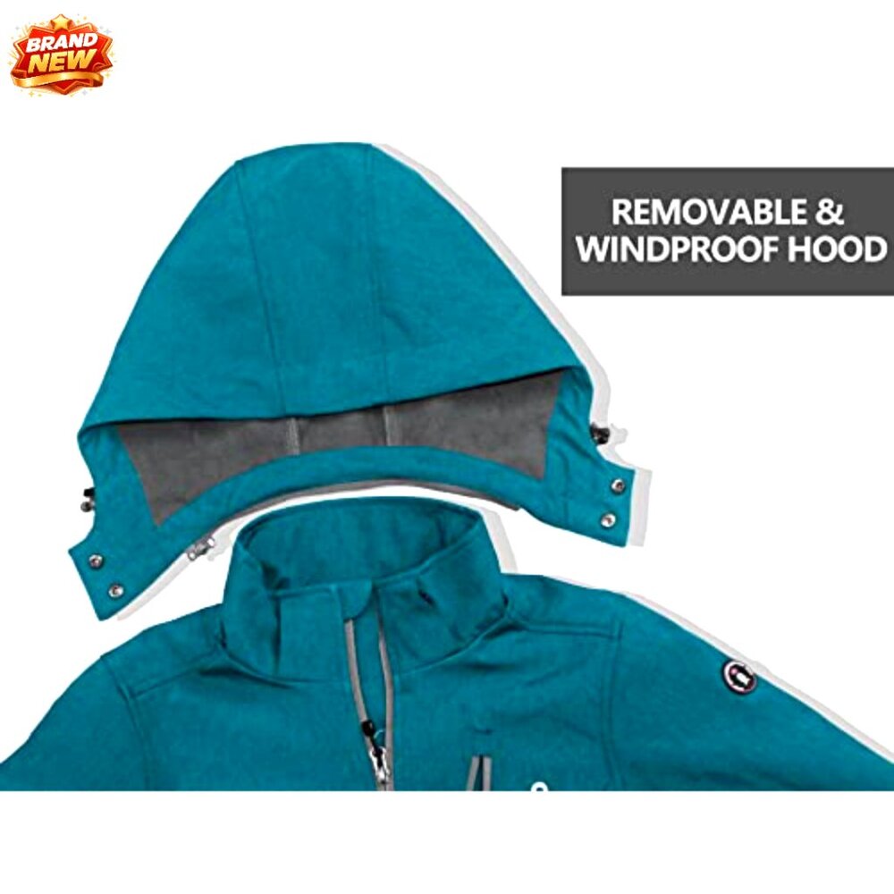 Women's Softshell Ski Jacket with Removable Hood,… - image 5